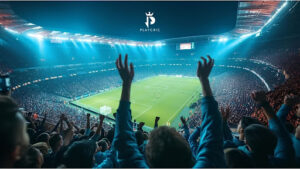 Stadium packed with excited fans