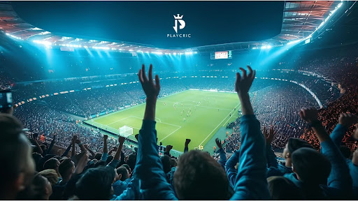 Stadium packed with excited fans