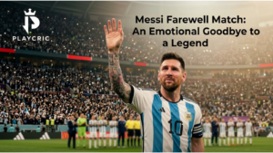 Messi Farewell Match showing Lionel Messi during his final Argentina appearance